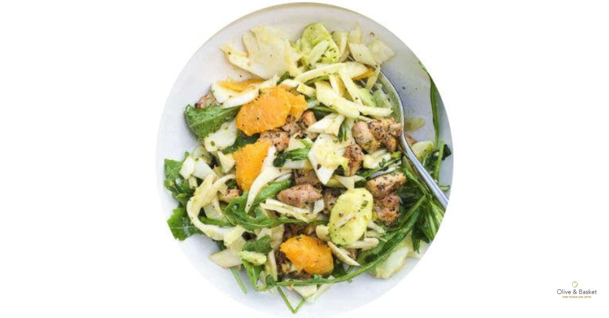 Chicken, Fennel, and Orange Salad with a Lime Orange Dressing