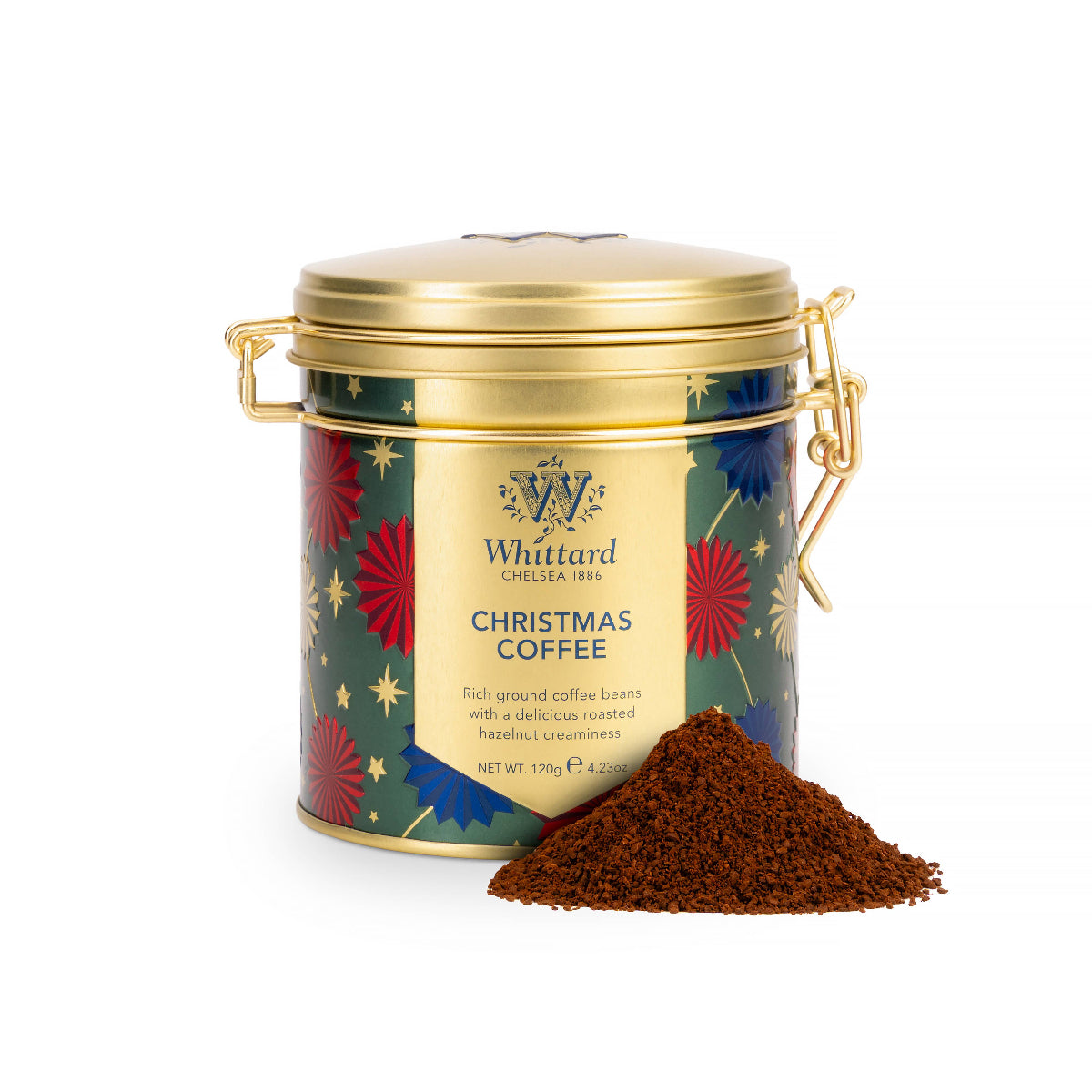 Christmas Coffee in a Tin with a Clip Top- Olive & Basket