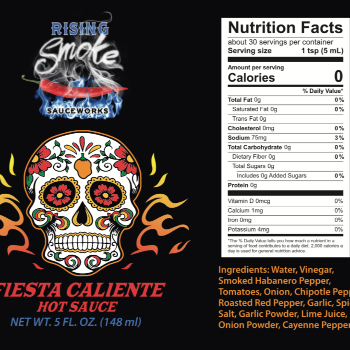 Fiesta Caliente Hot Sauce- Hotter taco sauce with smoked habaneros added4
