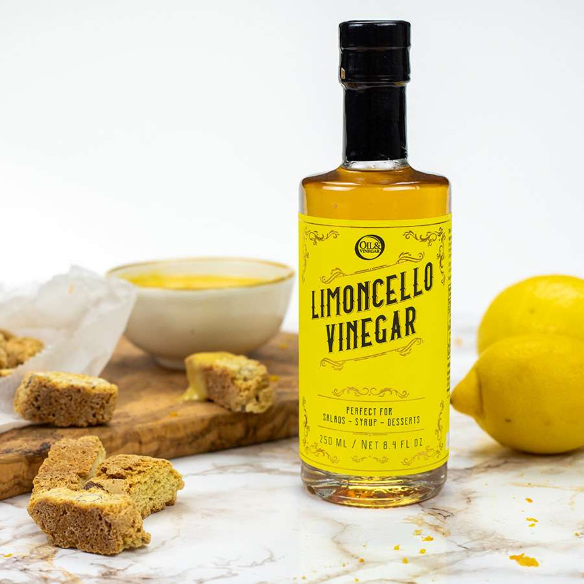 Limoncello Vinegar- Perfect for summer Olive & Basket1