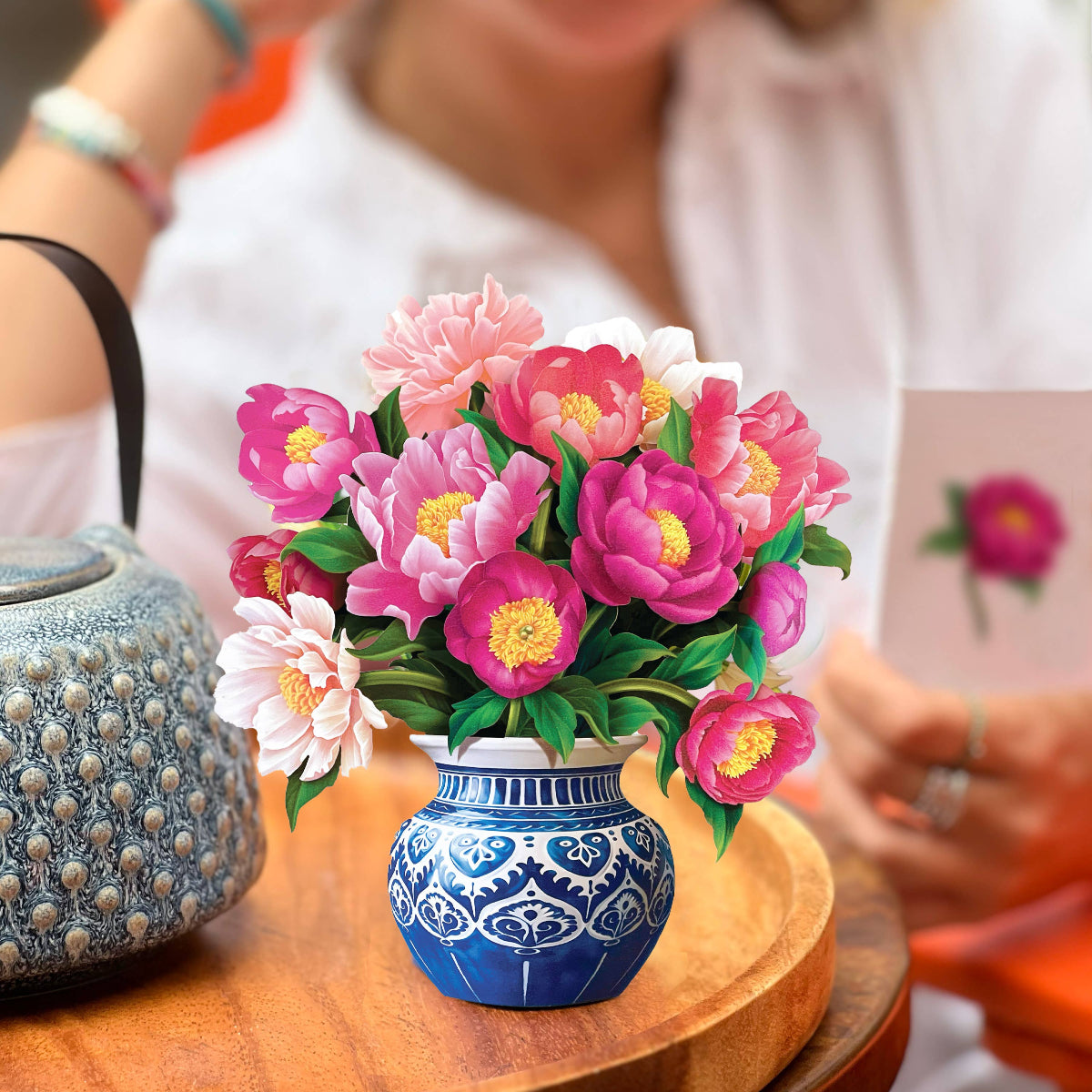 Mini Peony Paradise Pop-up Greeting Card- The perfect greeting card1