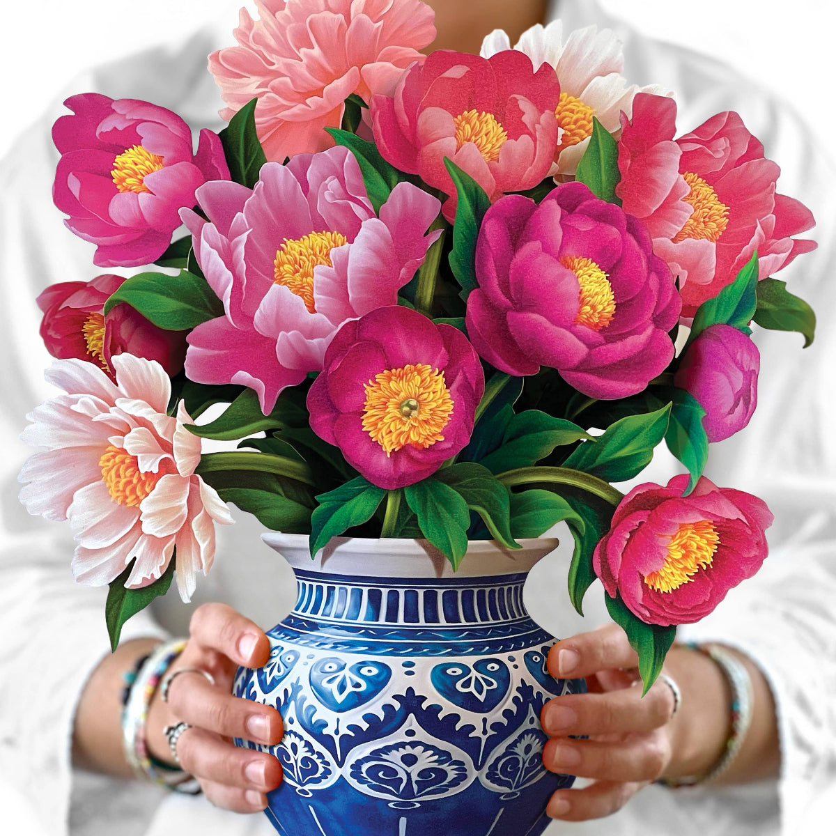 Peony Paradise Pop Greeting Card