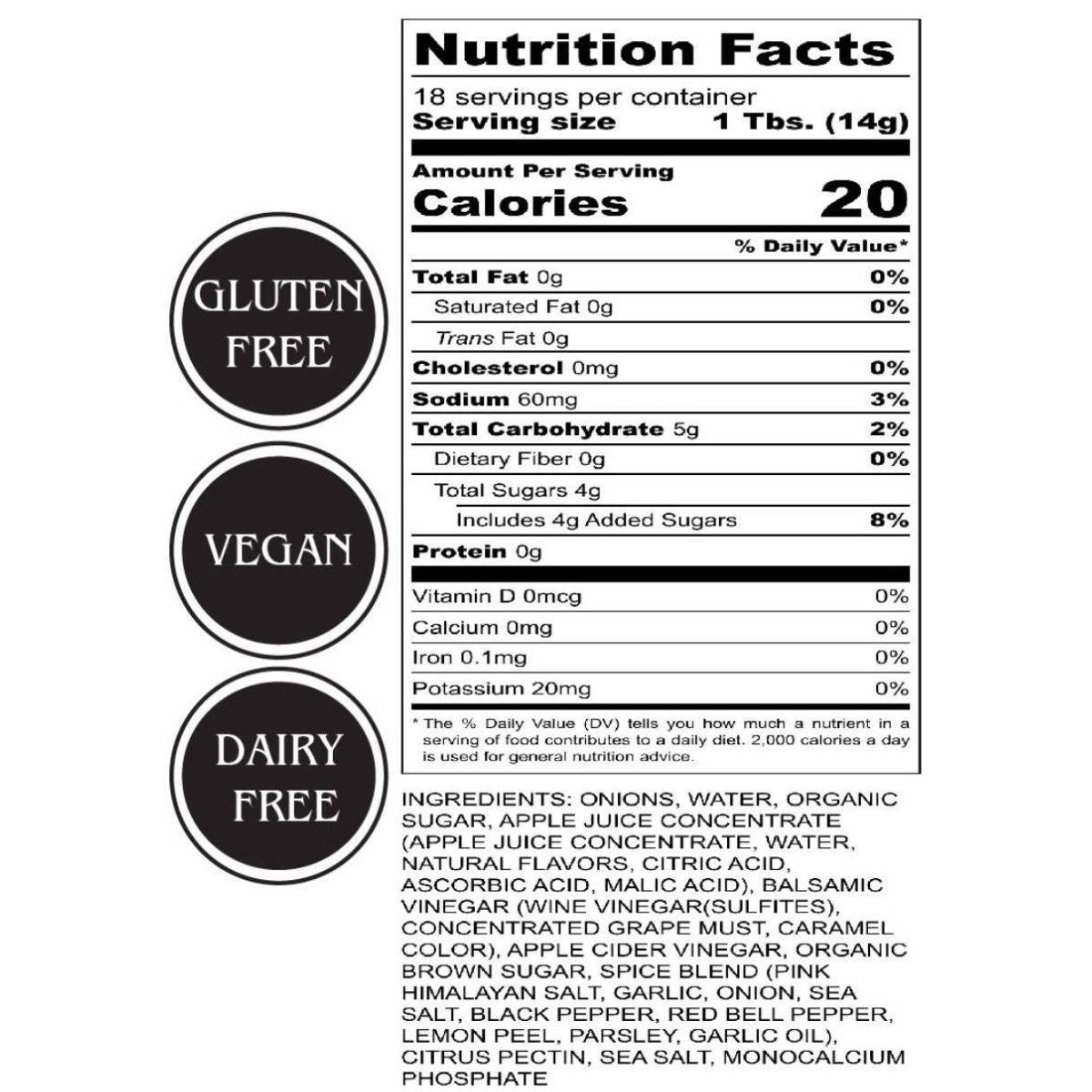 nutritional information