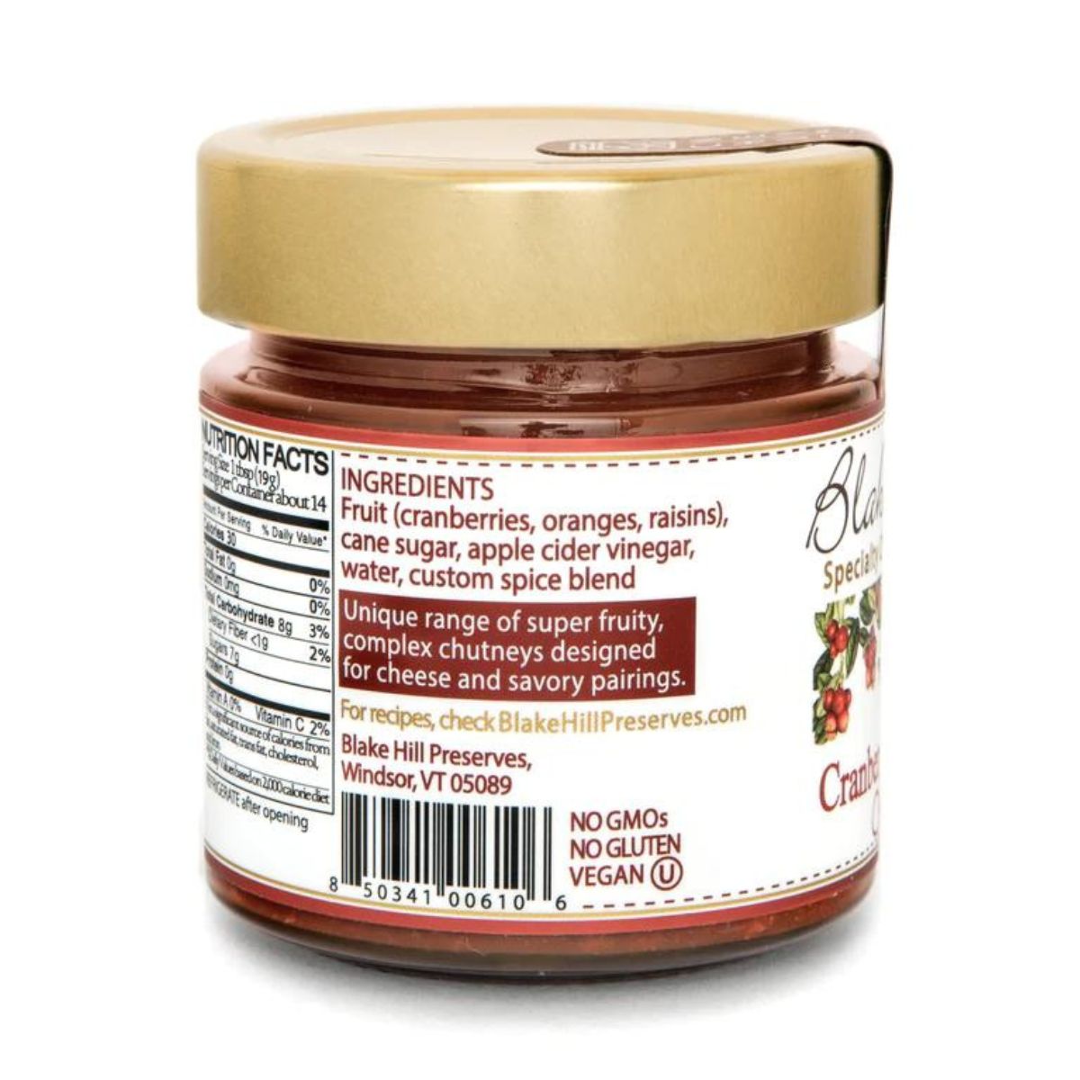 cranberry and orange chutney