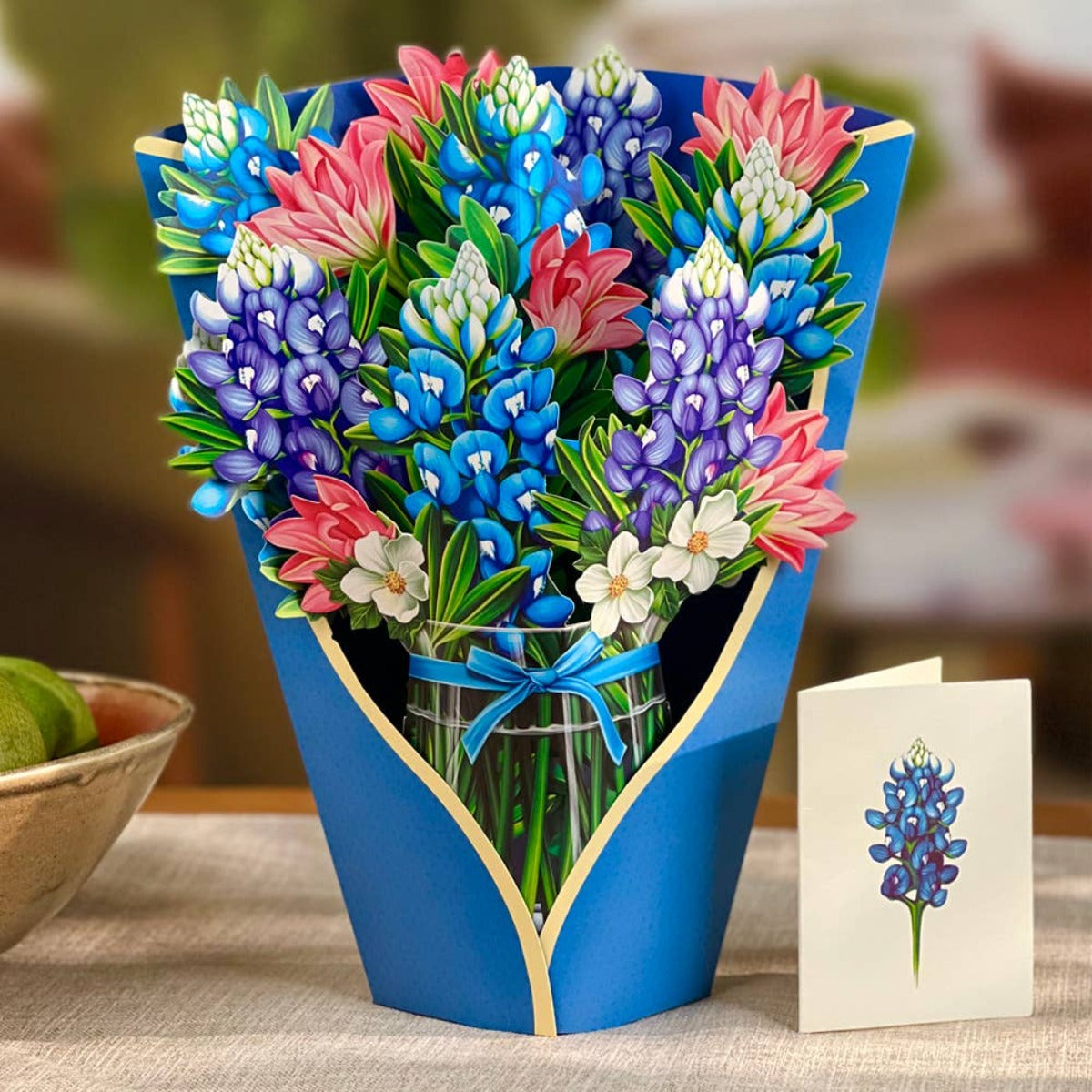 Blue Bonnets Pop-up Greeting Cards- The perfect gift Media 1 of 3
