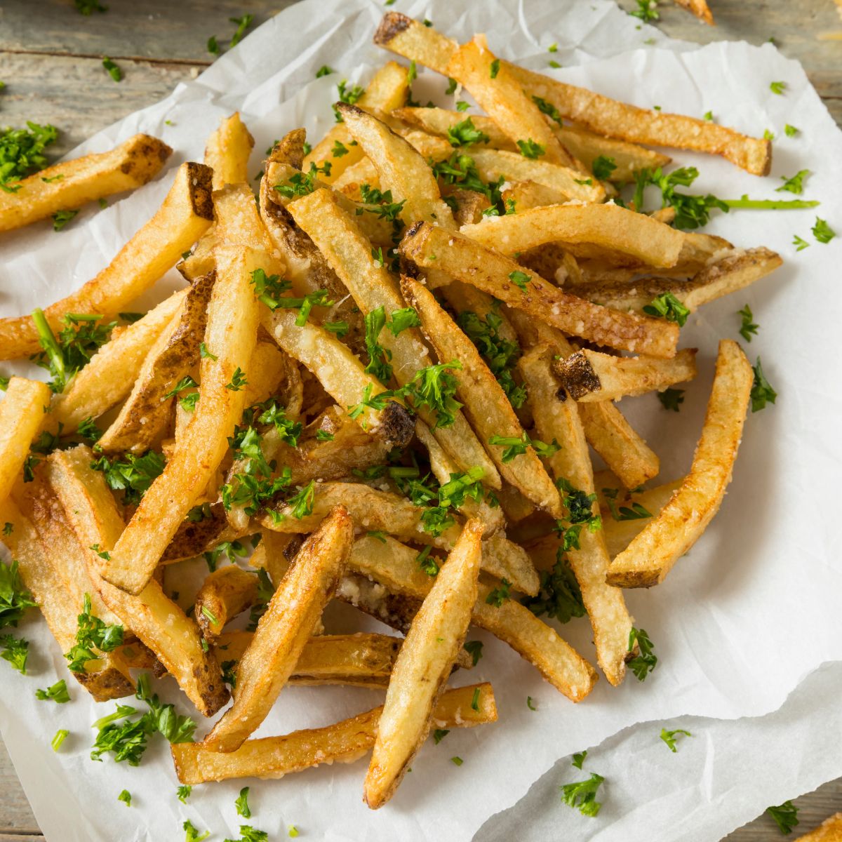 french fries with truffle salt