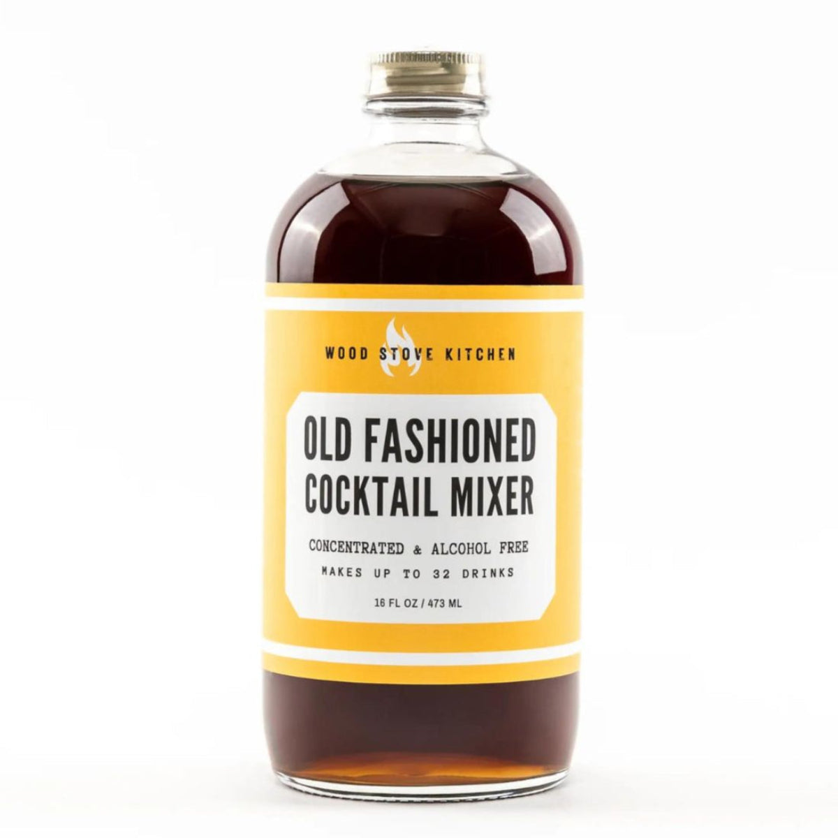 old fashion cocktail mixer, cocktail or mocktail mixer, olive and basket, wood stove kitchen, non-alcoholic