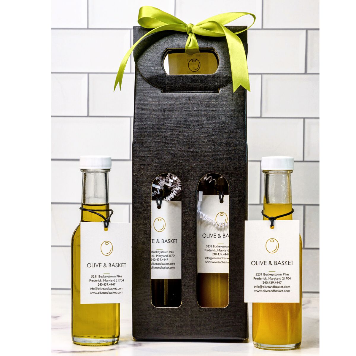 Bright and Bold Gift Duo Gift Box - Mango Pulp Vinegar and Meyer Lemon Olive Oil