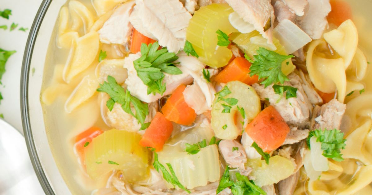 Easy Lemony Chicken Noodle Soup