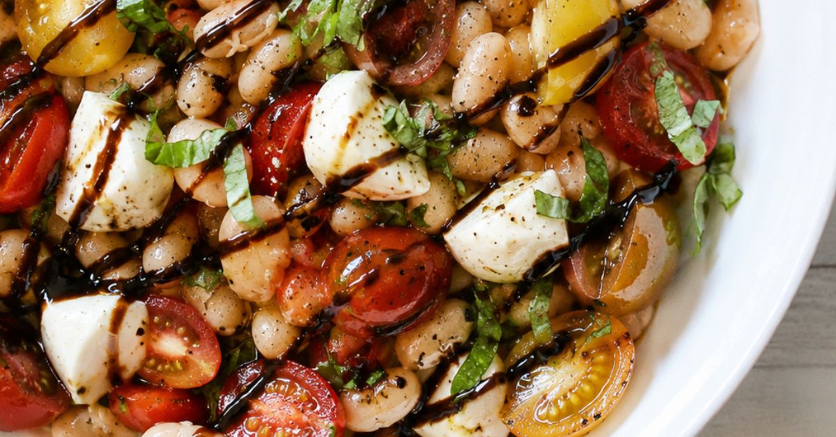 Caprese Bean Salad