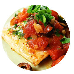Baked Snapper with Tomatoes and Olives
