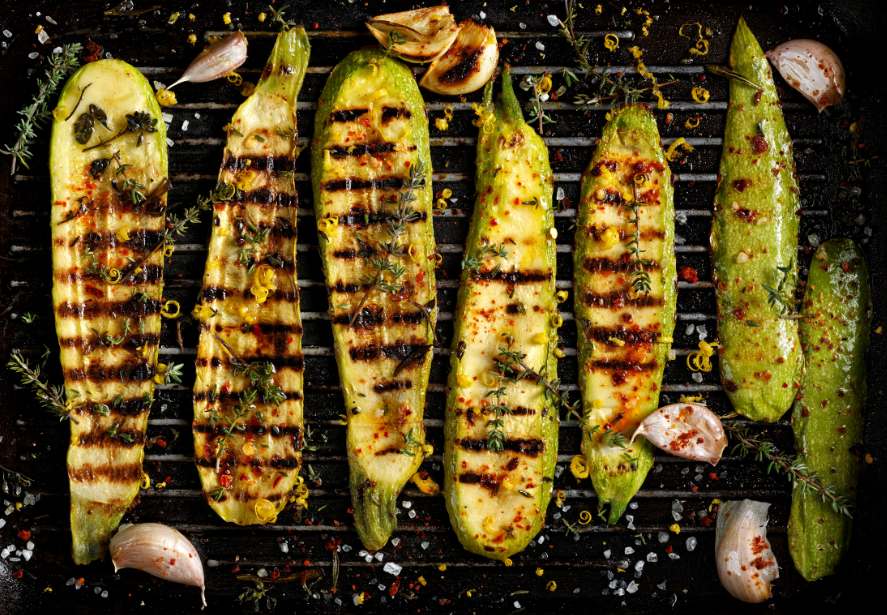 Grilled Zucchini With Rosemary Extra Virgin Olive Oil