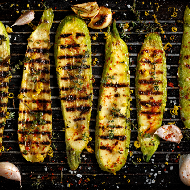 Grilled Zucchini With Rosemary Extra Virgin Olive Oil