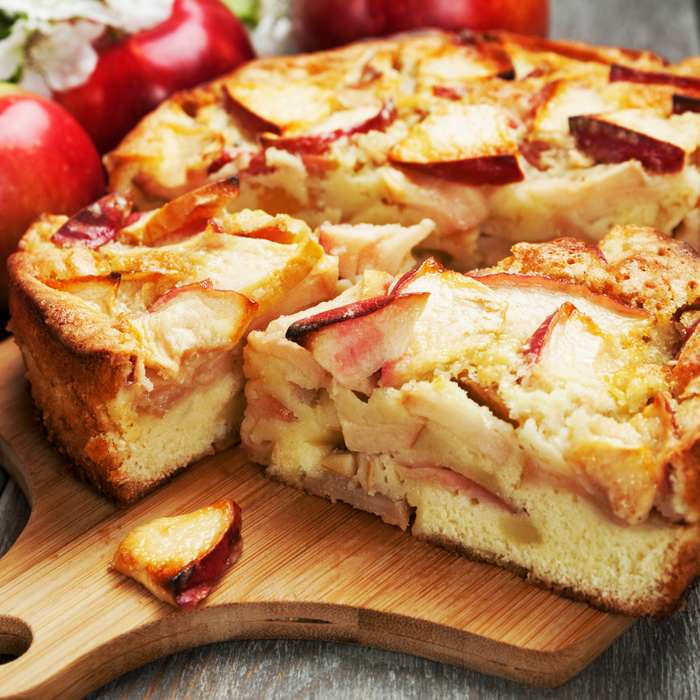 Apple Cake with Olive Oil and Honey