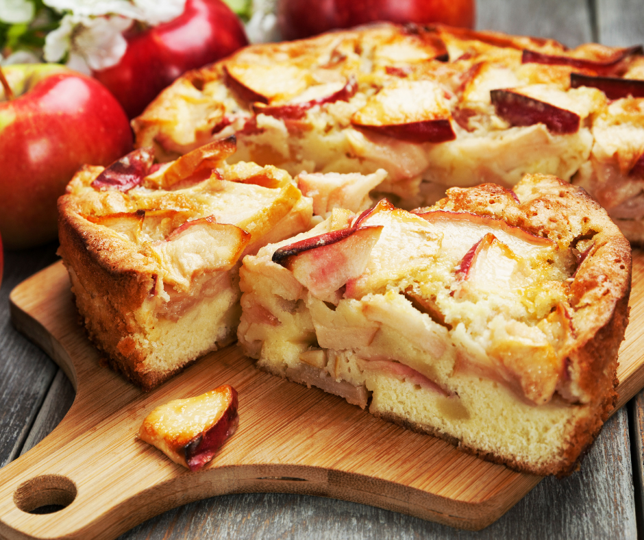 Apple Cake with Olive Oil and Honey