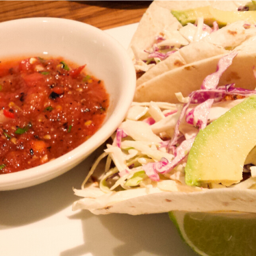 Fish Tacos with Watermelon Salsa