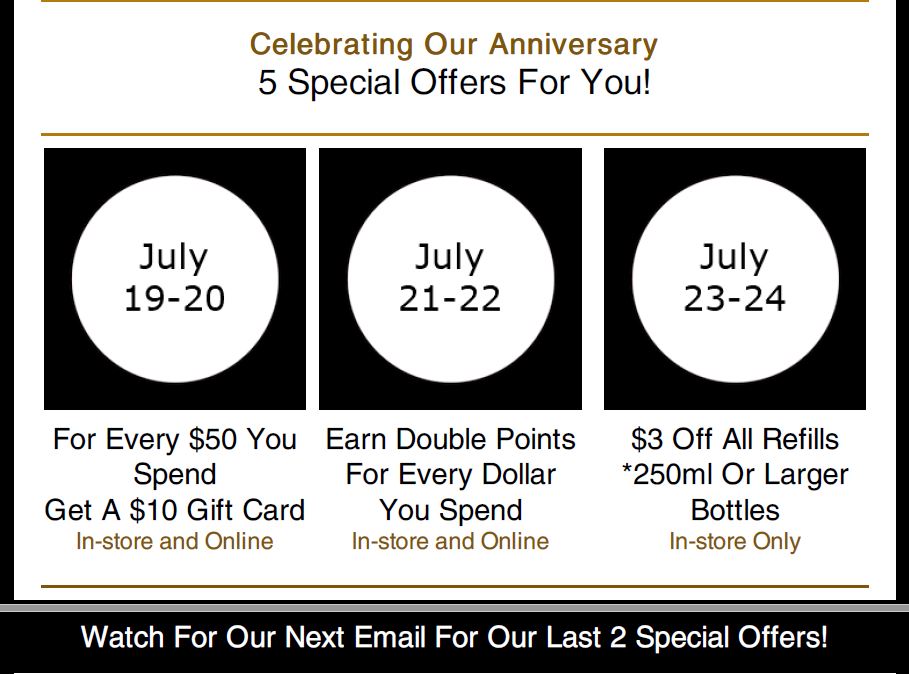 Celebrating 5 Years With 5 Special Offers