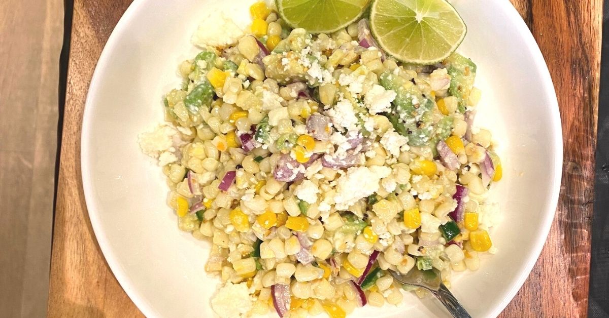 Tex-Mex Street Corn Salad with Avocado