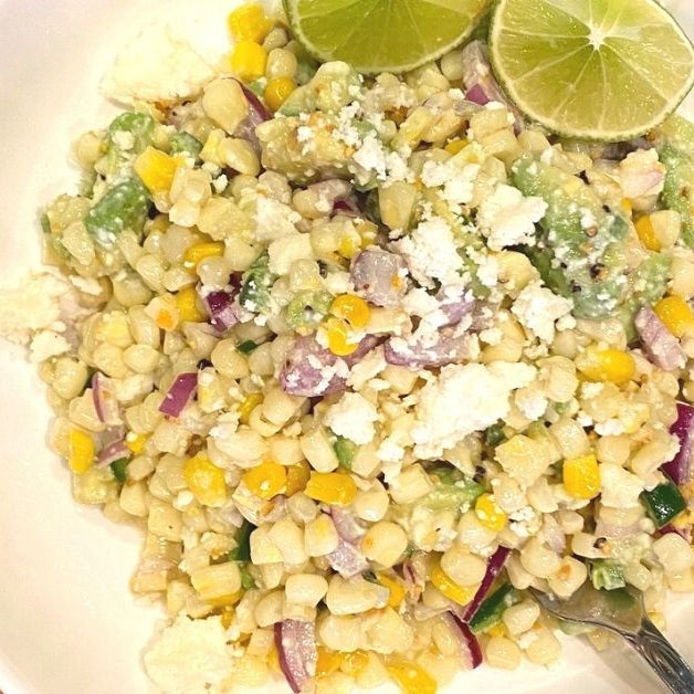 Tex-Mex Street Corn Salad with Avocado