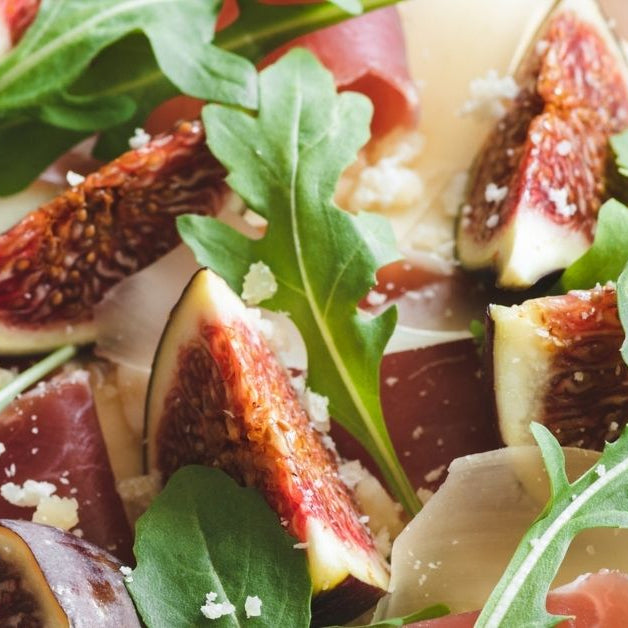 Pizza with Figs, Balsamic, and Arugula