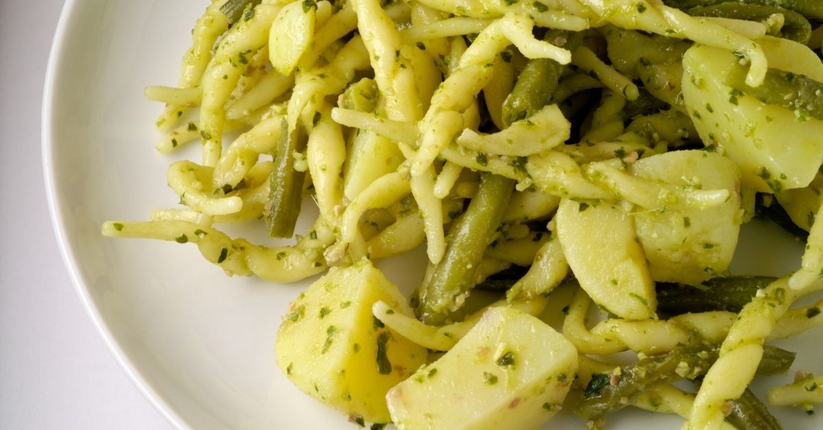 Trofie Pasta With Pesto, Green Beans and Potatoes