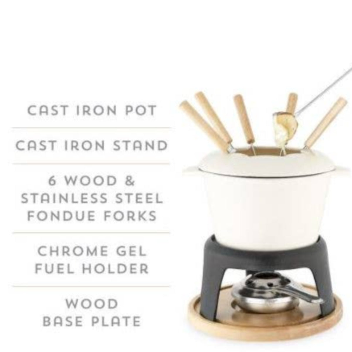 Cast Iron Fondue Set- Let's fondue together.