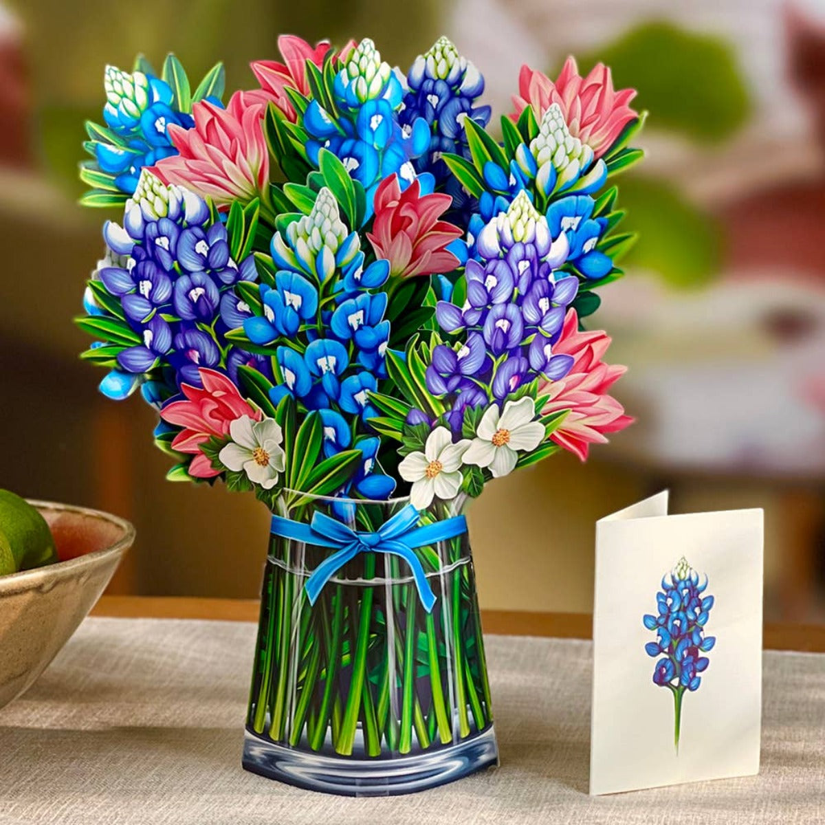 Blue Bonnets Pop-up Greeting Cards- The perfect gift Media 1 of 3
