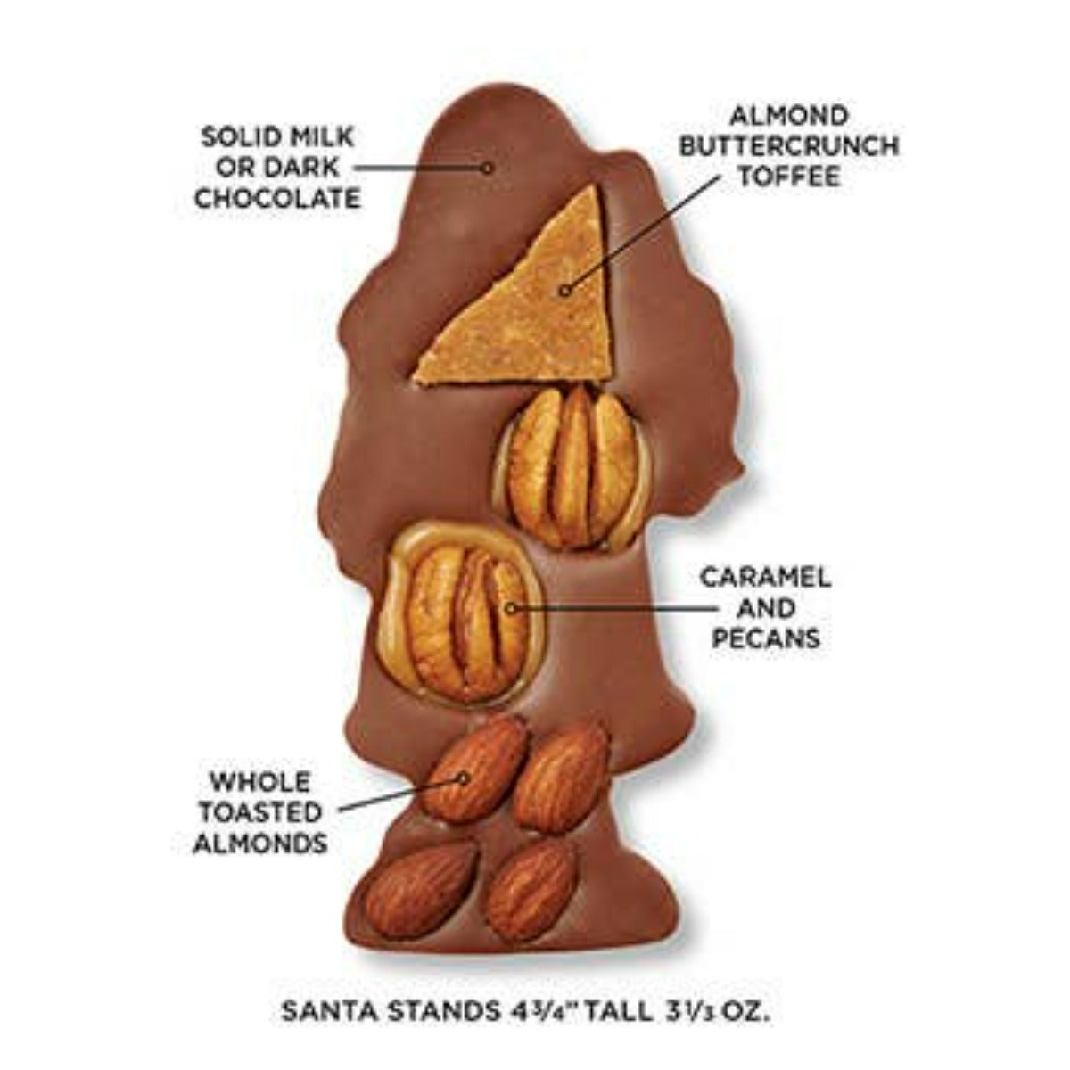 chocolate santa stuffled
