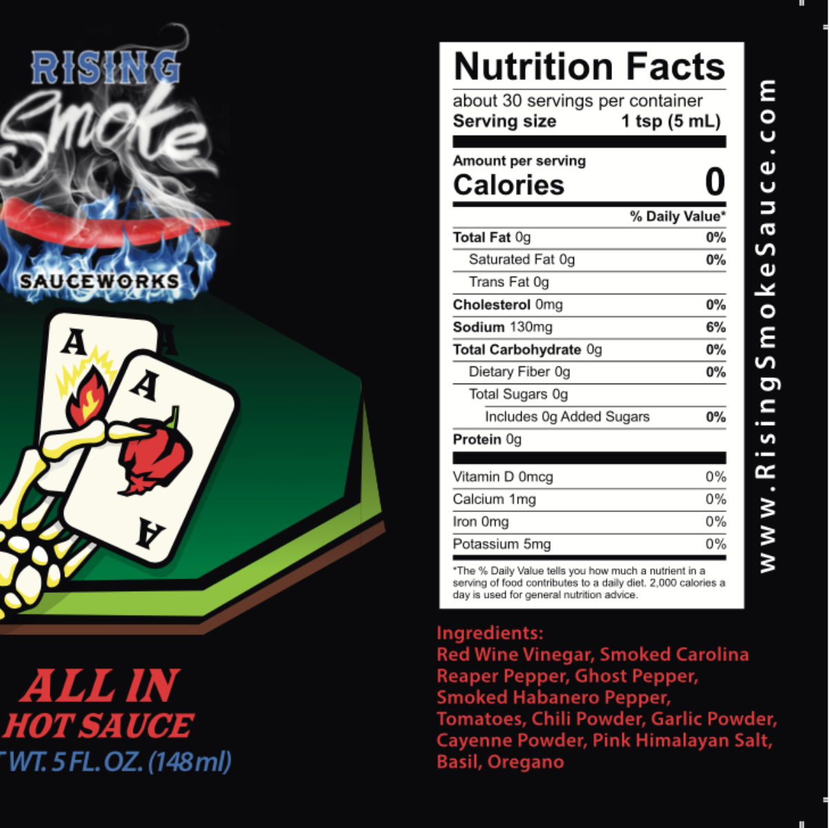 All In Hot Sauce- Super hot, smoked Carolina reaper/ghost/smoked habanero sauce2