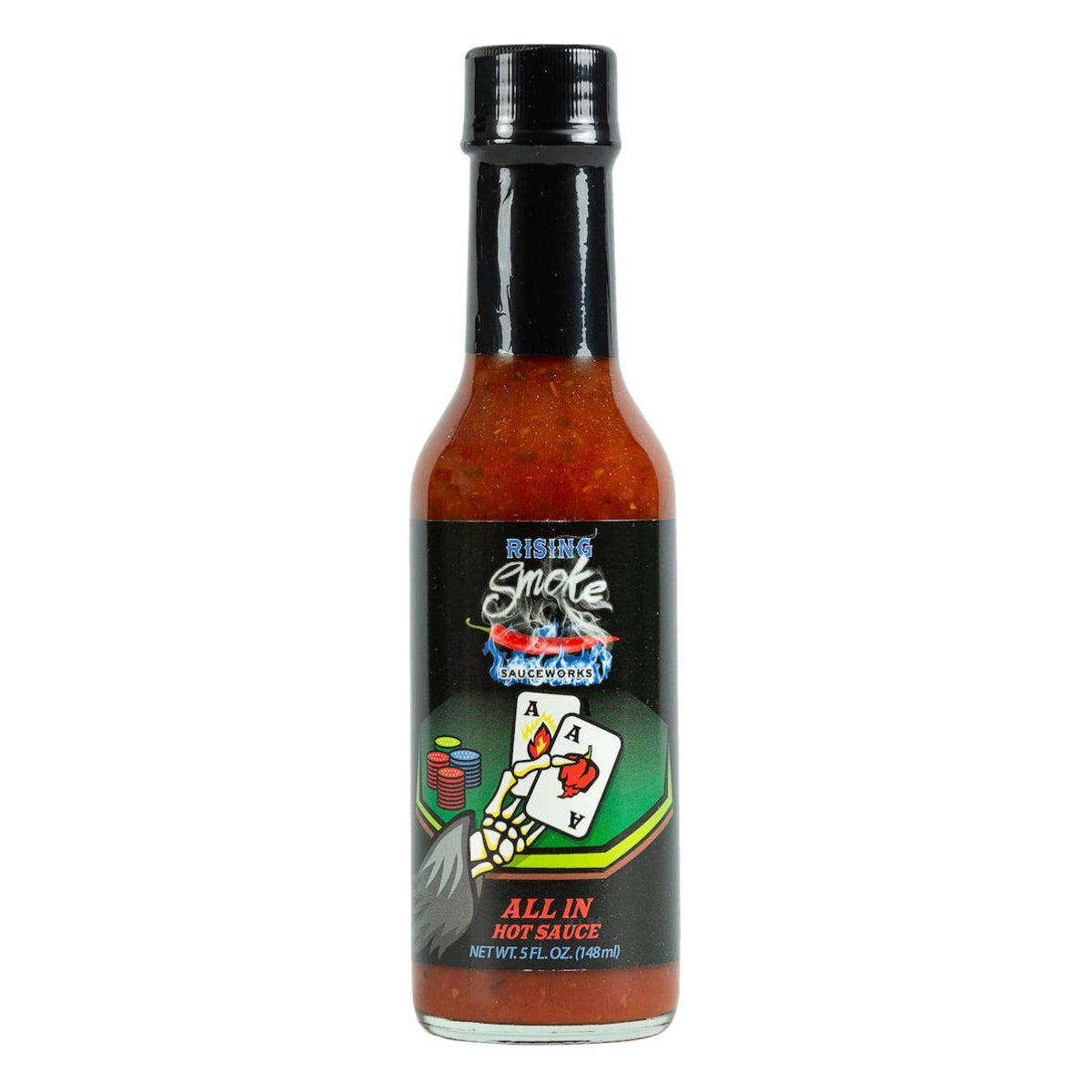 All In Hot Sauce- Super hot, smoked Carolina reaper/ghost/smoked habanero sauce