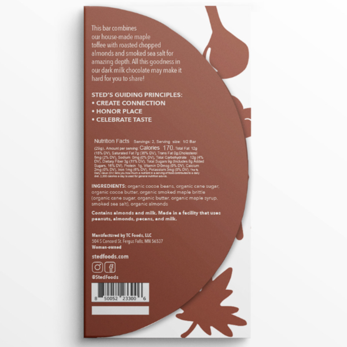 chocolate bar back cover