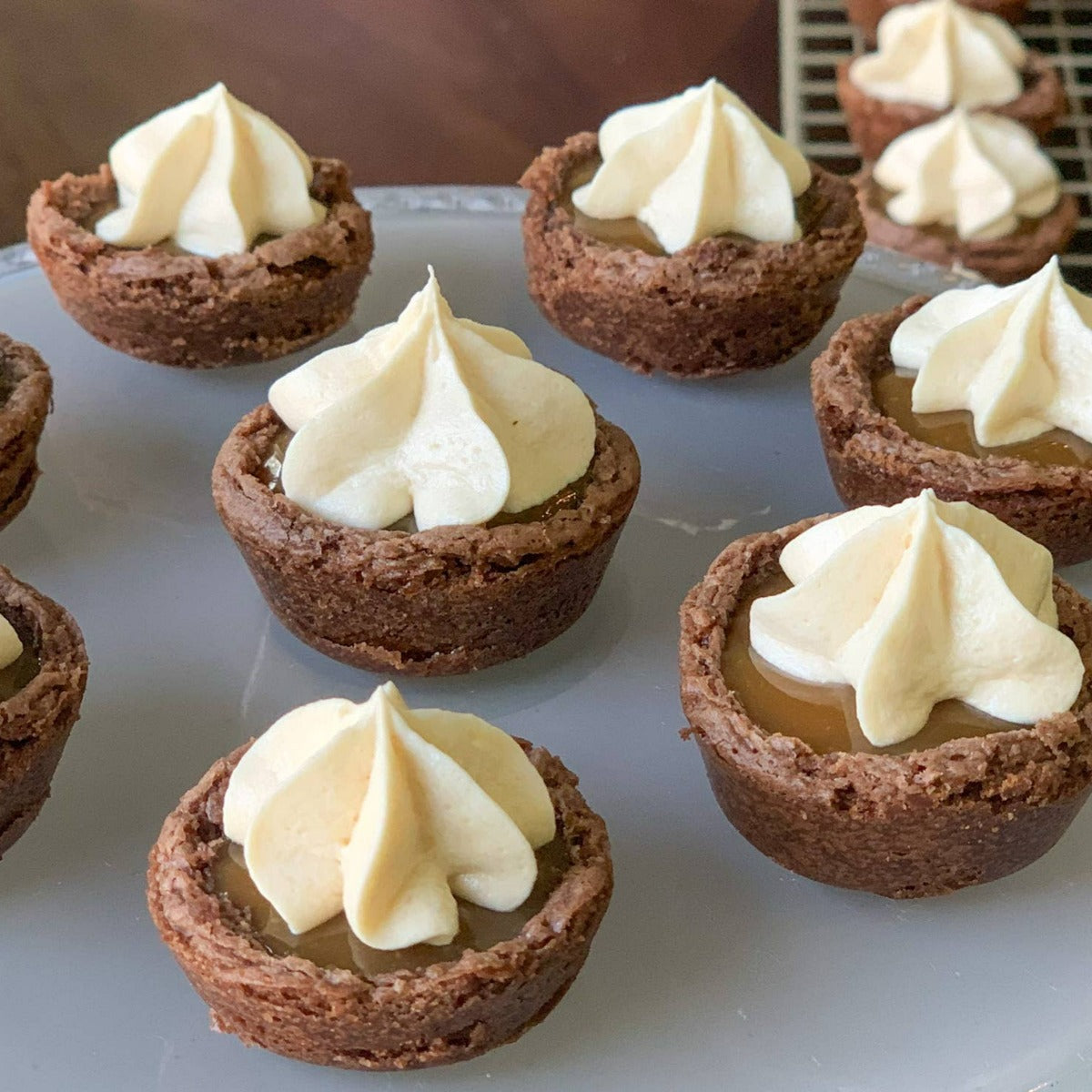 espresso caramel sauce over dessert