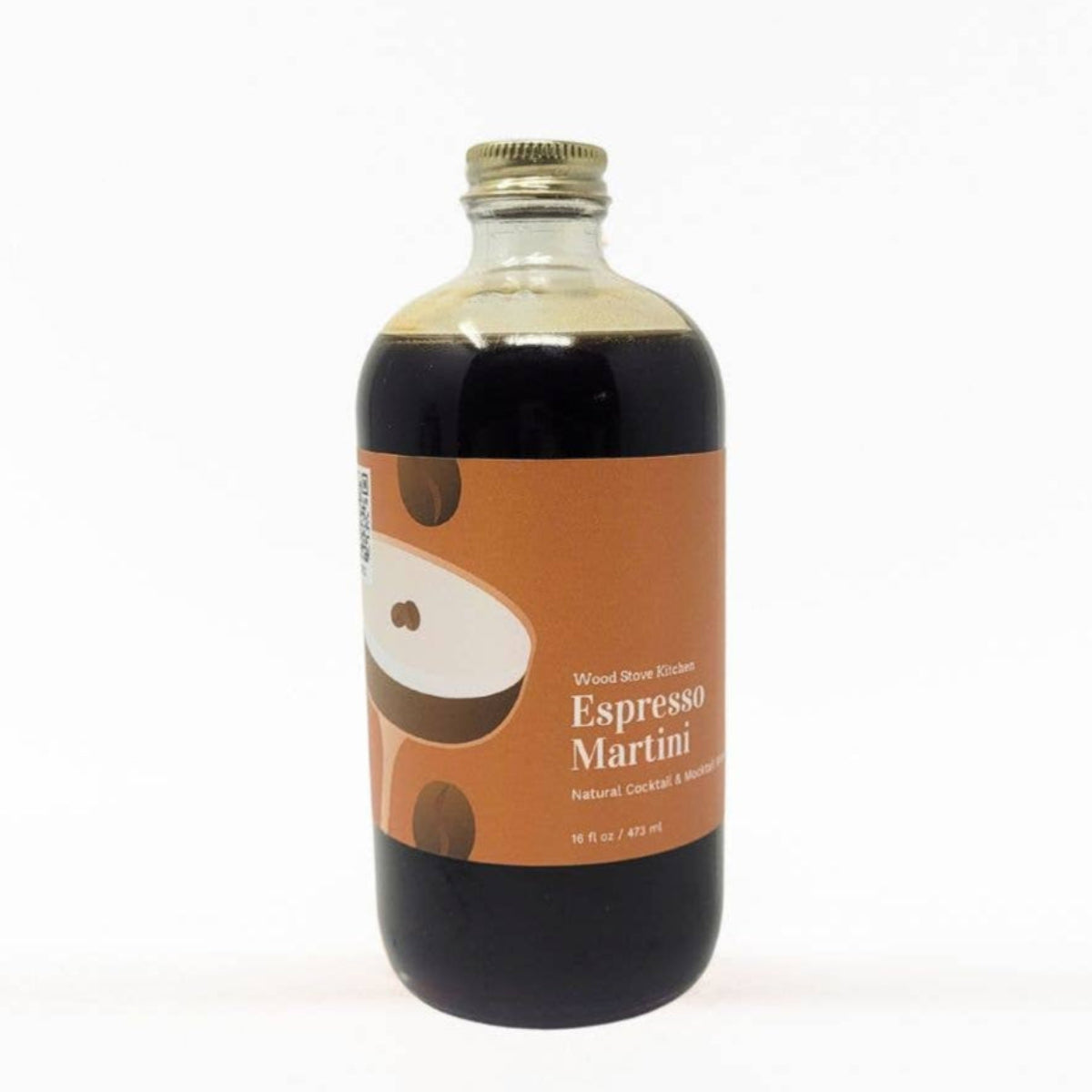 Bottle of Espresso Martin mixer on a white background