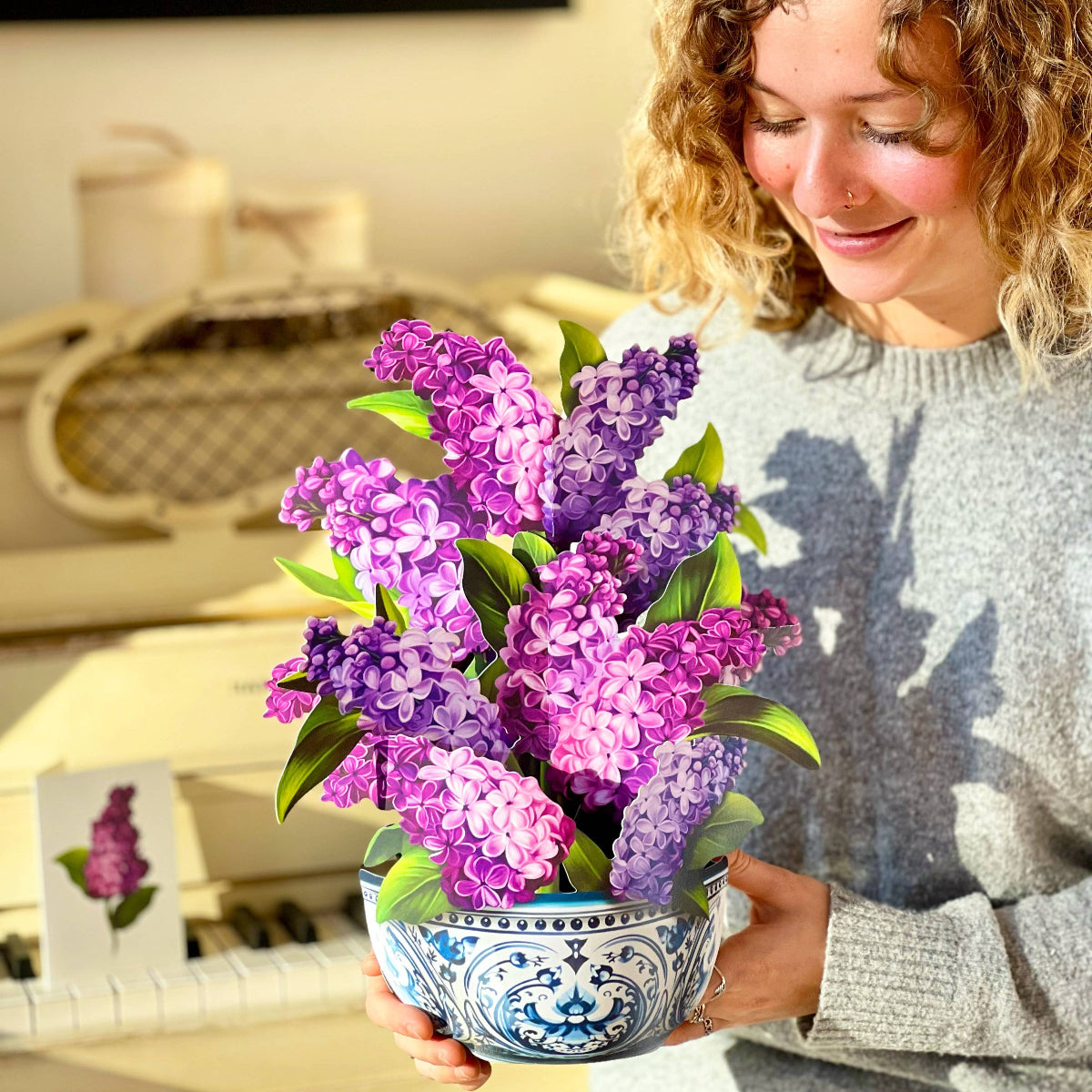 Garden Lilacs Popup Greeting Card2