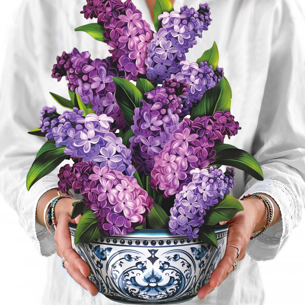 Garden Lilacs Popup Greeting Card