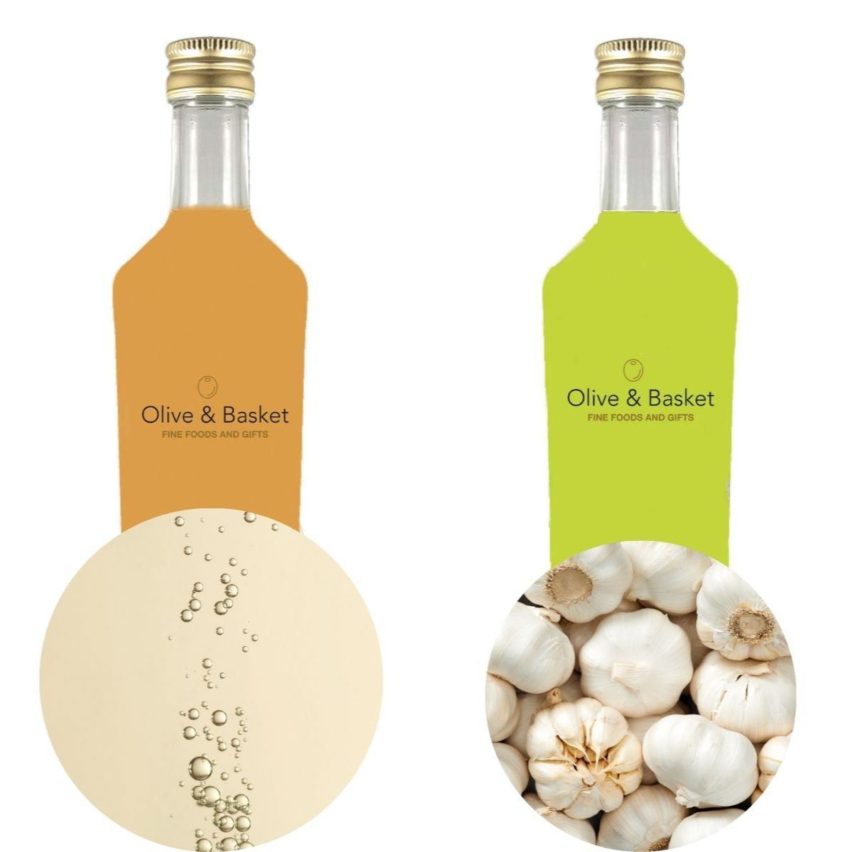 Marc de Champagne Vinegar and Garlic Olive Oil
