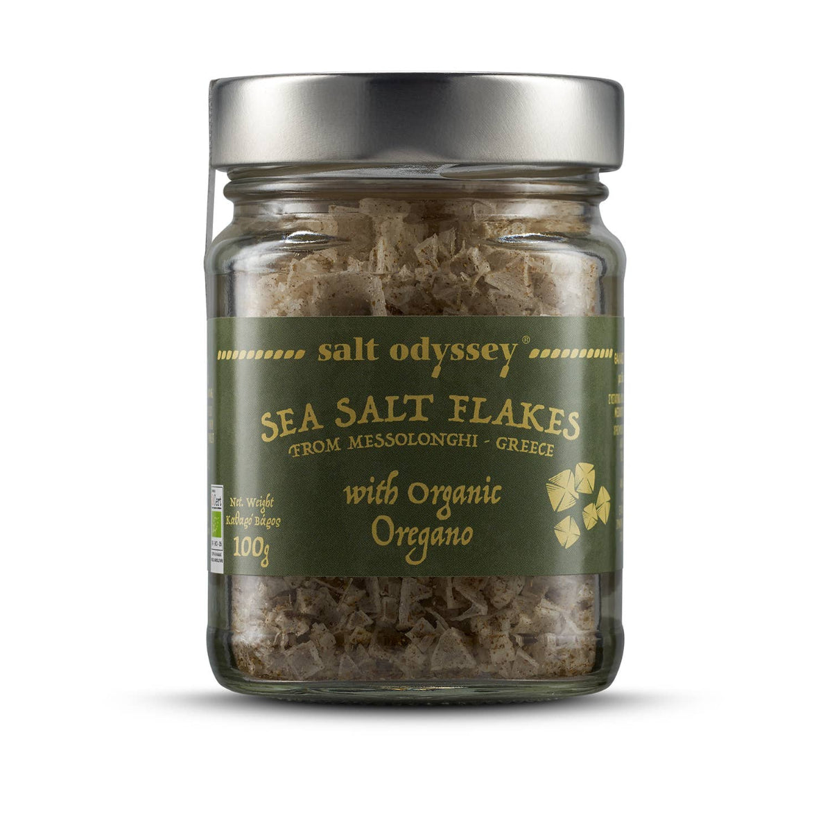 Greek Sea Salt Flakes w/ Organic Oregano