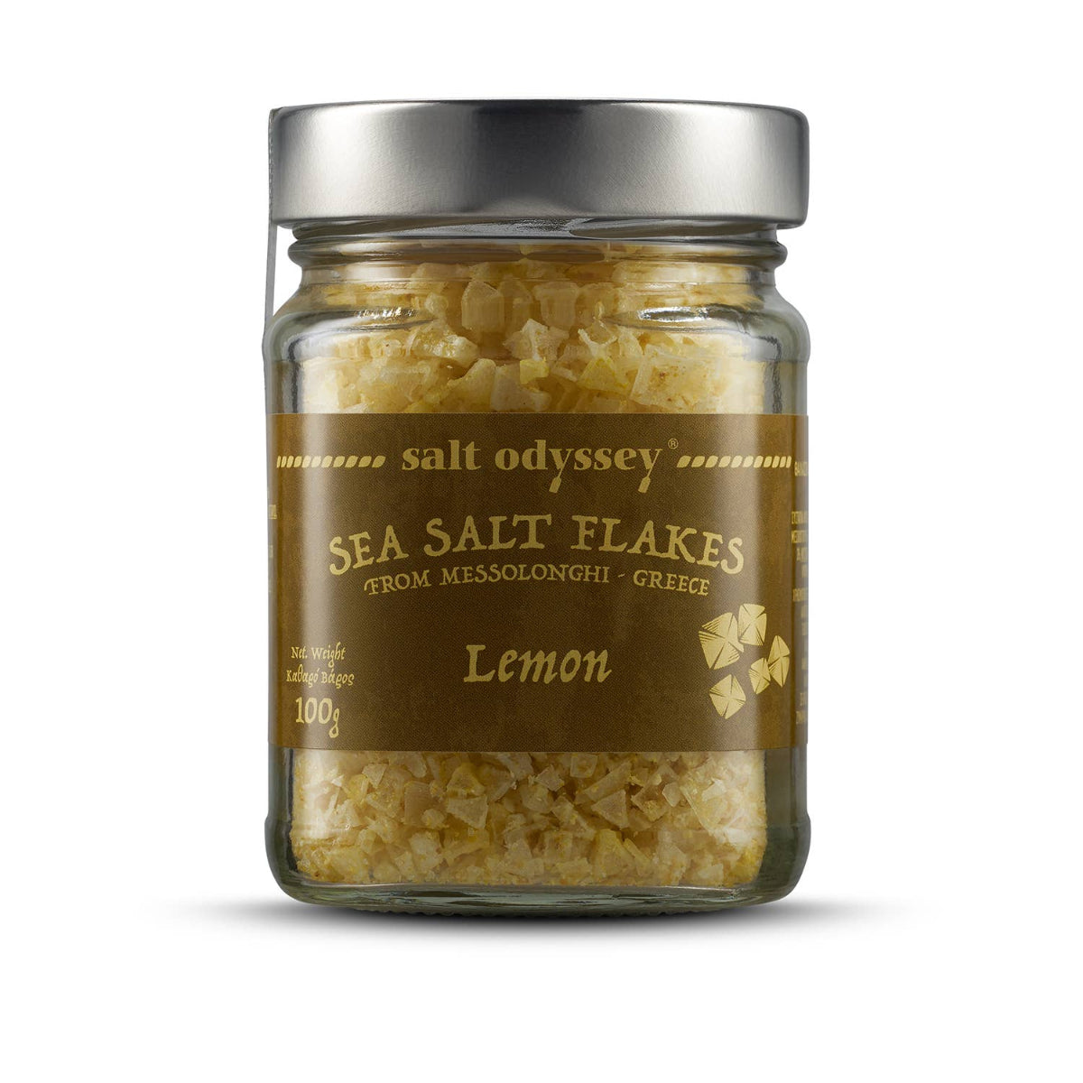 Greek Sea Salt Flakes with Lemon