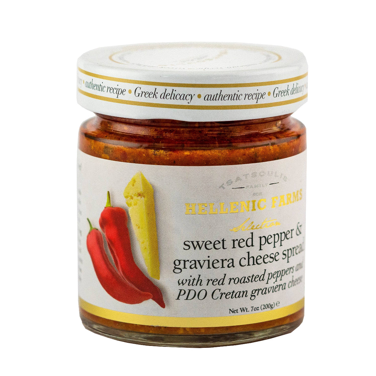 Greek Sweet Red Pepper and Graviera Cheese Spread - Olive & Basket