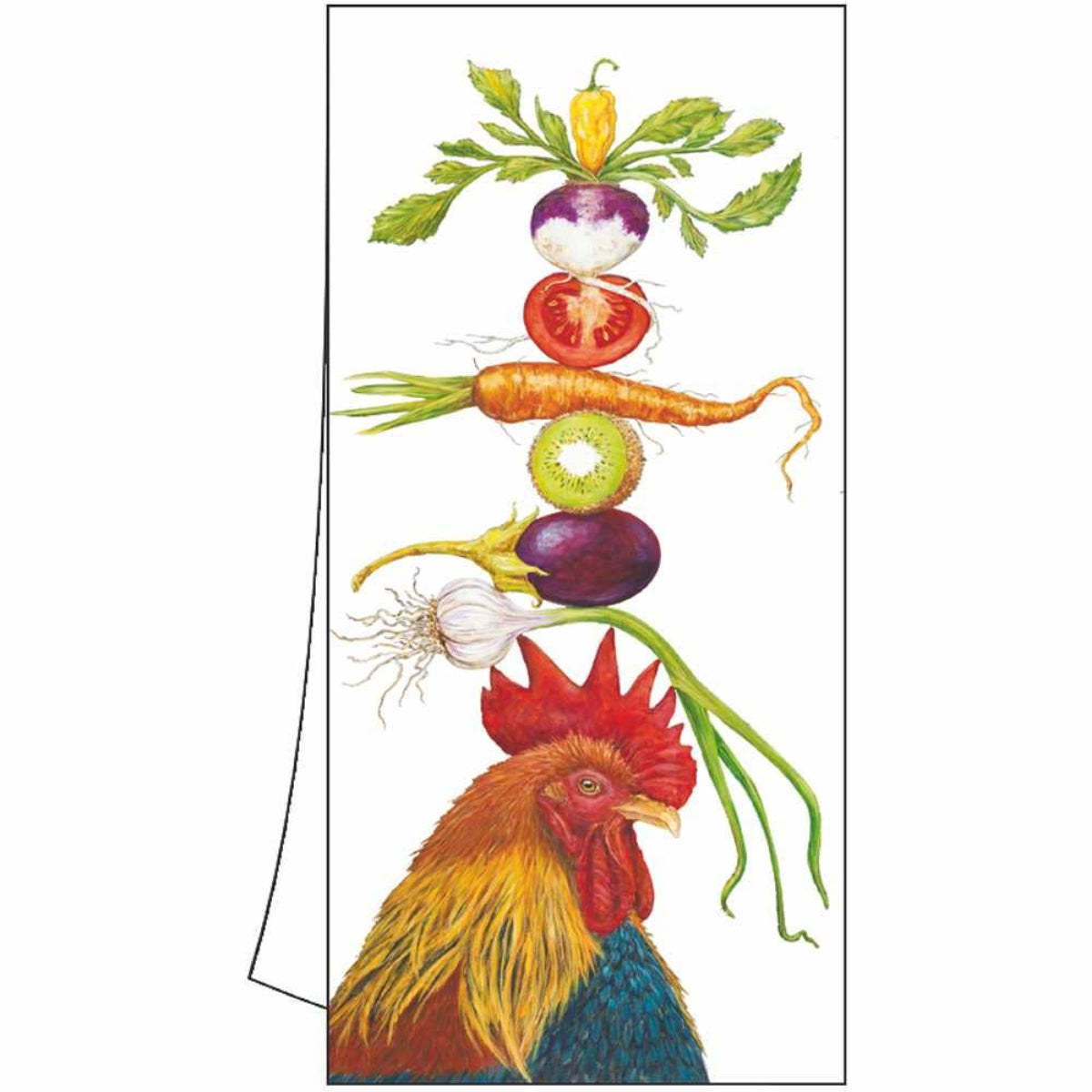 Homer the Rooster Kitchen towel