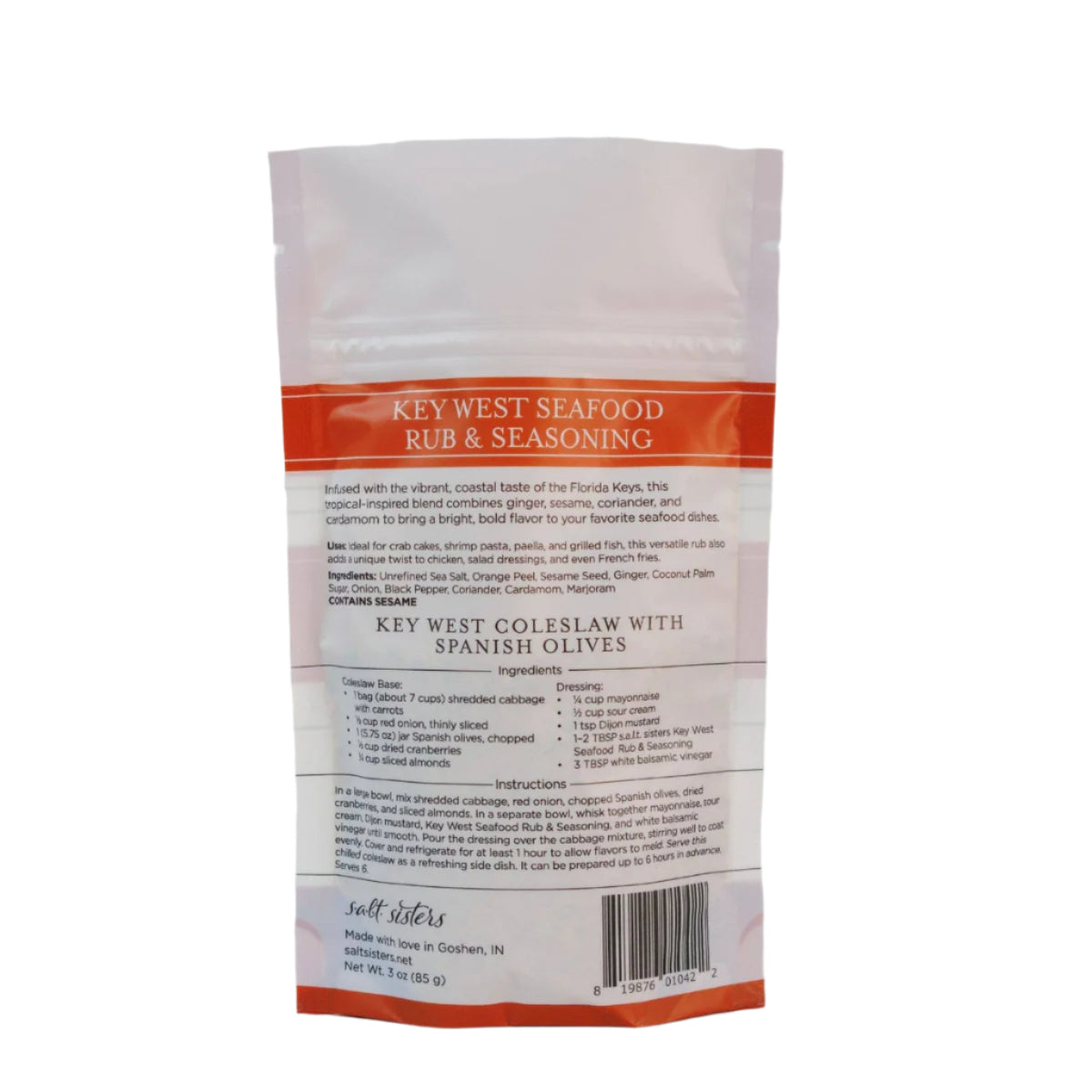 Key West Seafood Rub & Seasoning Mix- Olive & Basket