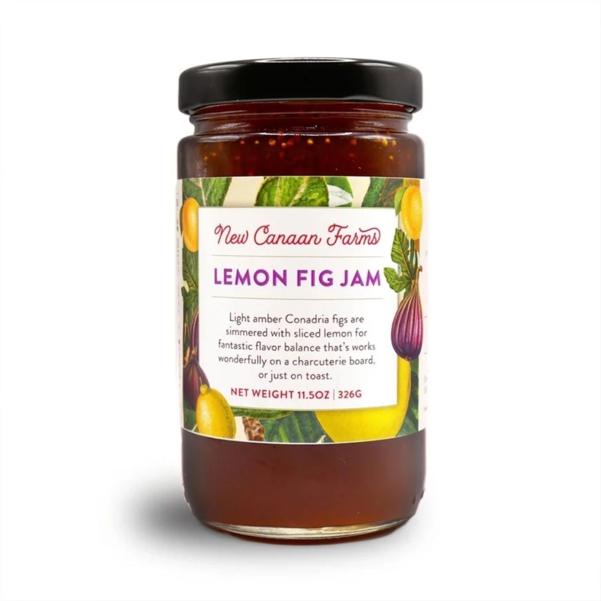 a jar of lemon fig jam