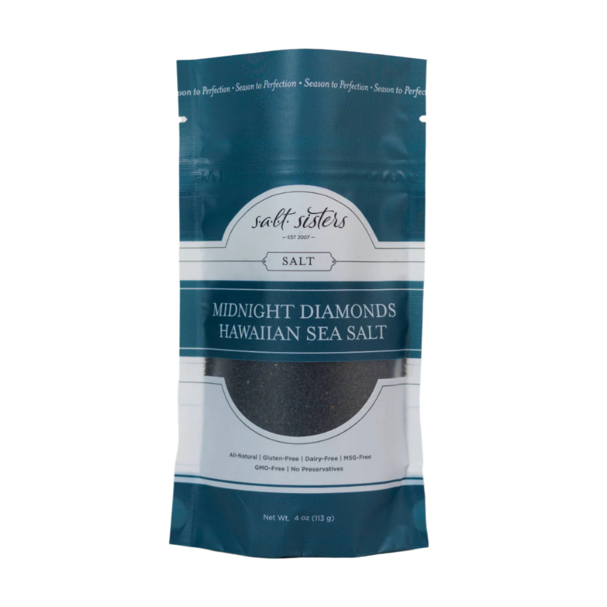 Midnight Diamonds Hawaiian Sea Salt- Olive & Basket