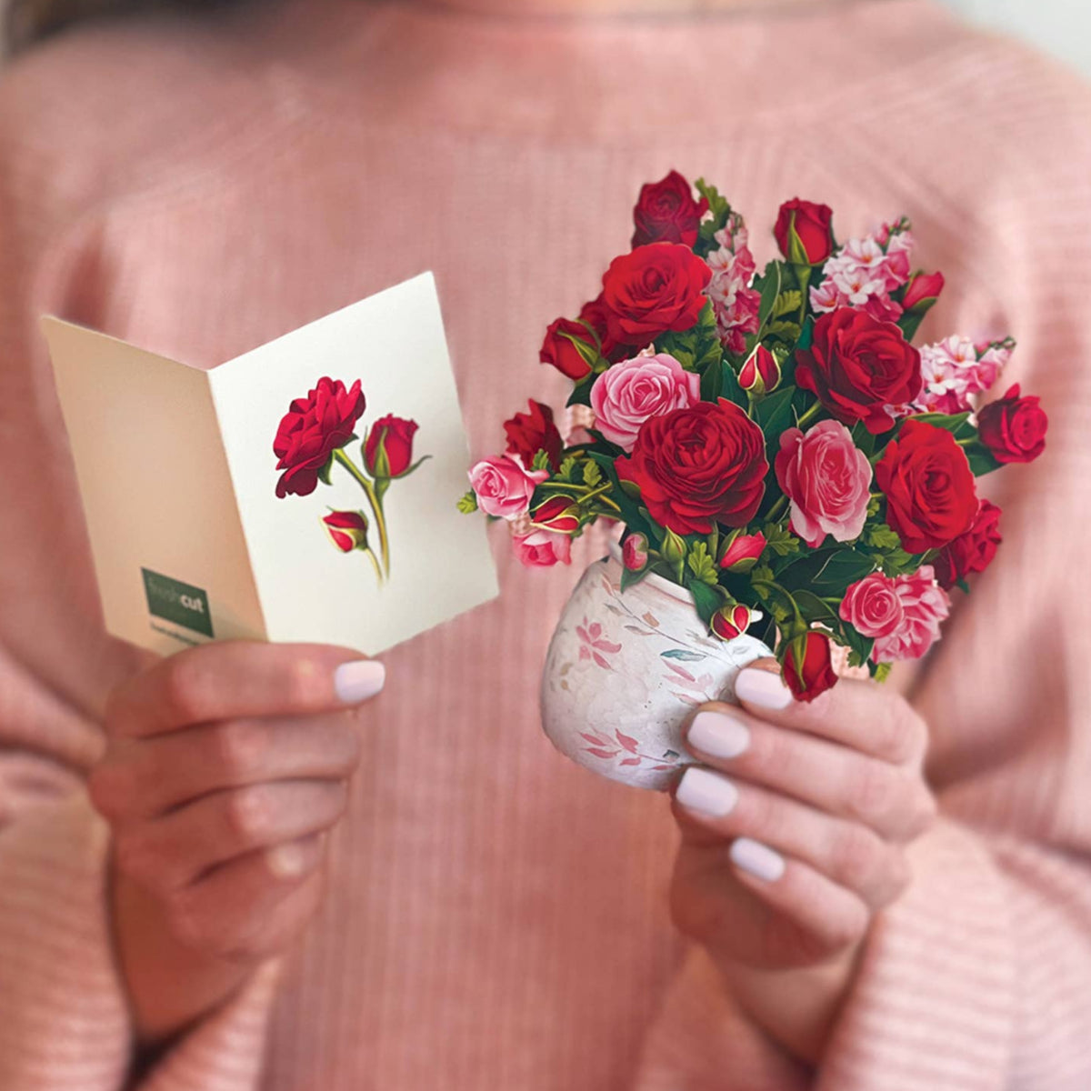 Mini Blooming Roses Pop-up Greeting Card- The perfect greeting card1