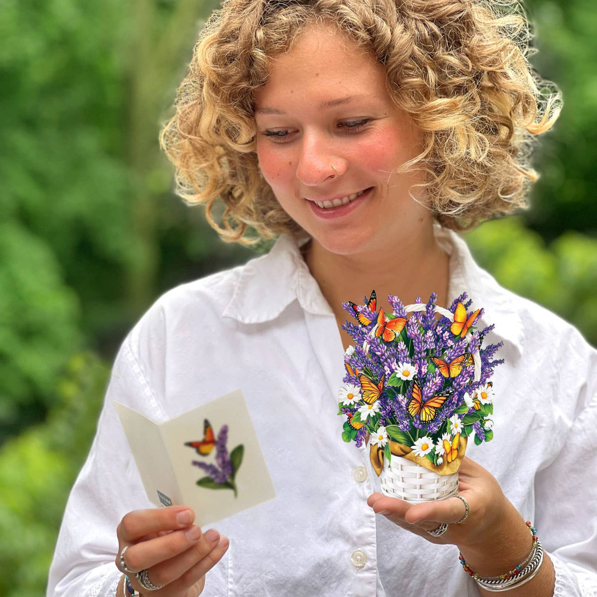 Mini Lavender & Butterflies Pop-up Greeting Card- So cute!1