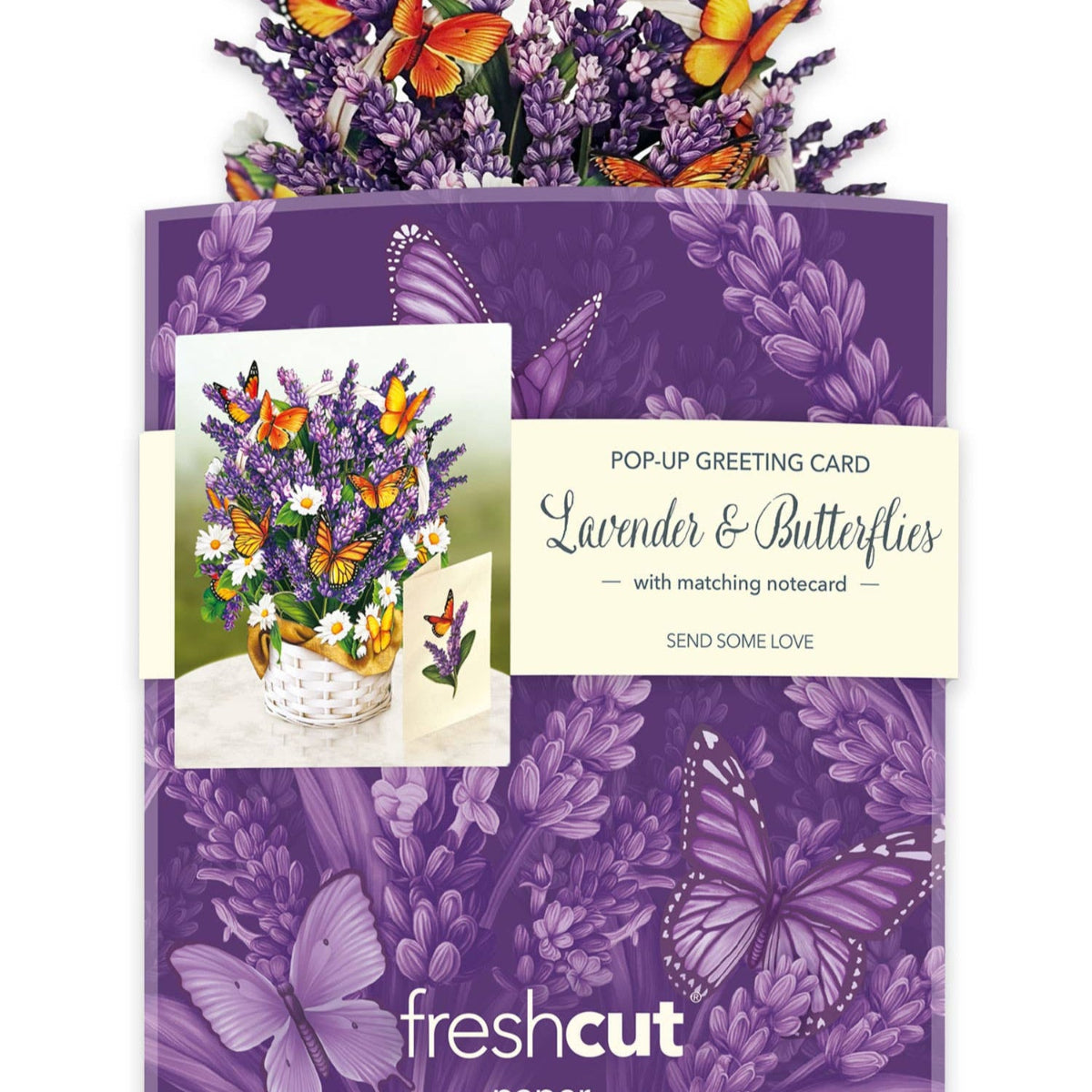 Mini Lavender & Butterflies Pop-up Greeting Card- So cute!2