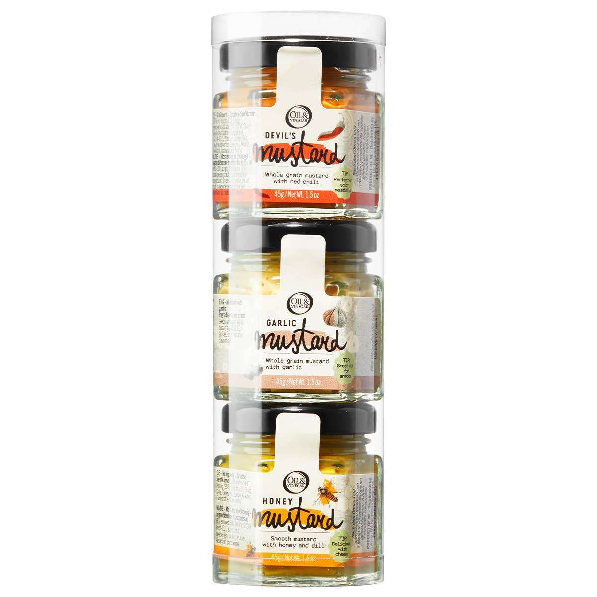 Mustard Trio- Great hostess gift Olive & Basket