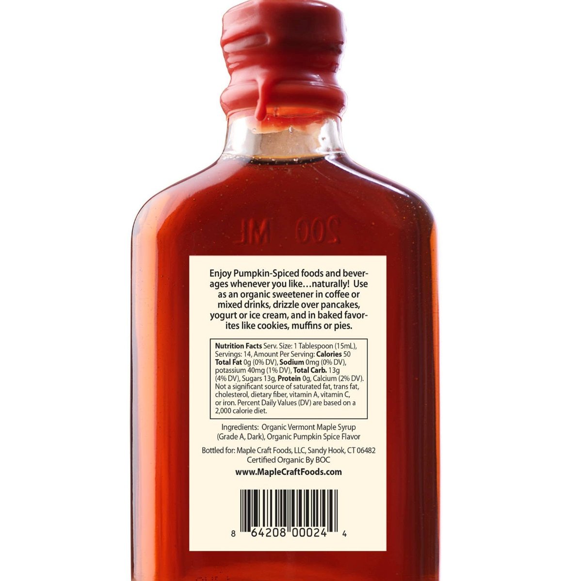 Organic Pumpkin Spice Maple Syrup2