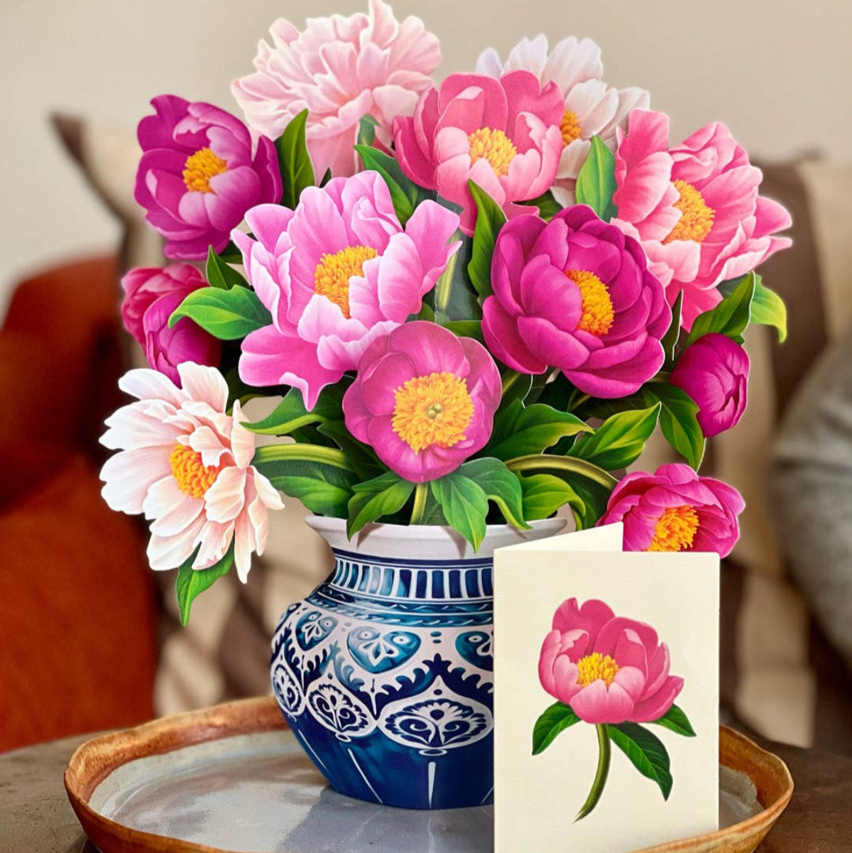 Peony Paradise Pop Greeting Card1