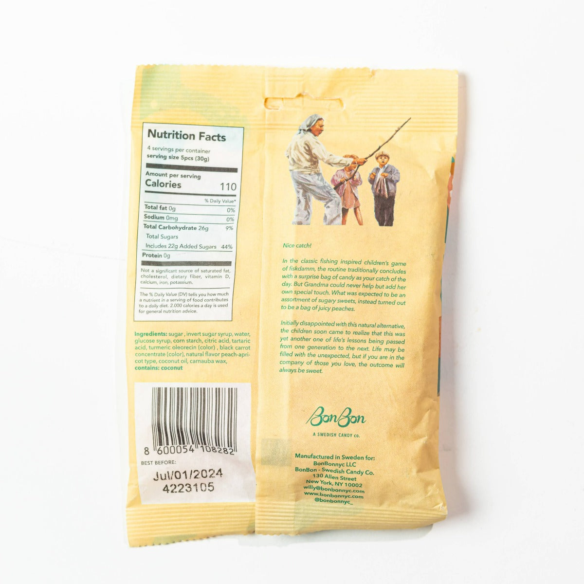 Sour Peach Fish- Olive & Basket BonBon